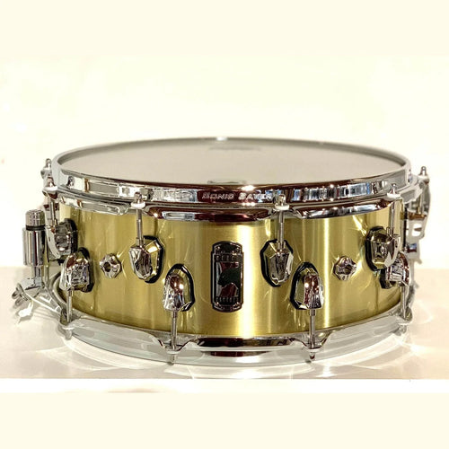 Used Mapex Black Panther Metallion Brass Snare Drum 14x5.5