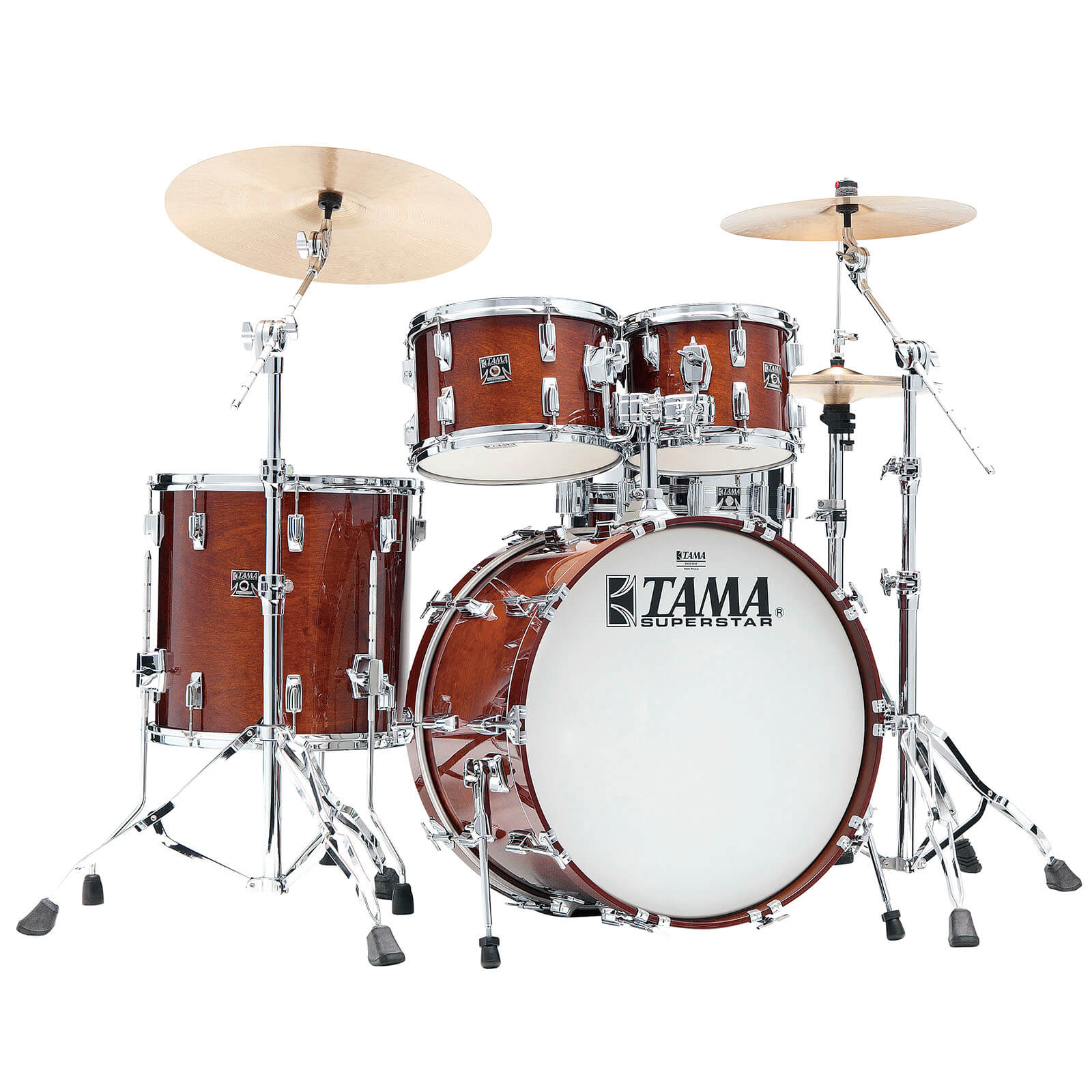Tama 50th Anniversary Superstar Reissue 4pc Drum Set Super Mahogany B-Stock
