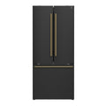 FORNO Espresso Gallipoli French Door Refrigerator 76cm 495.6L FFFFD1974-31BLK