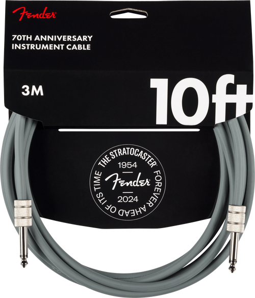10' Anniversary Instrument Cable (Gray / 10 ft (Str/Str) / Straight/Straight)