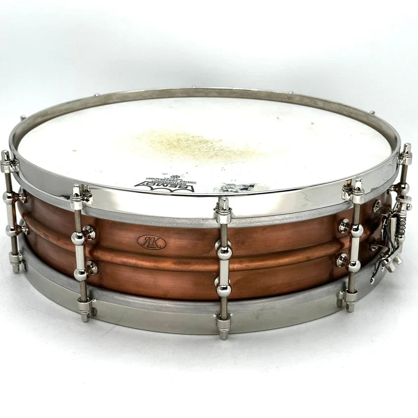 Used AK Drums Copper Standard Snare Drum 14x4 - Very Good