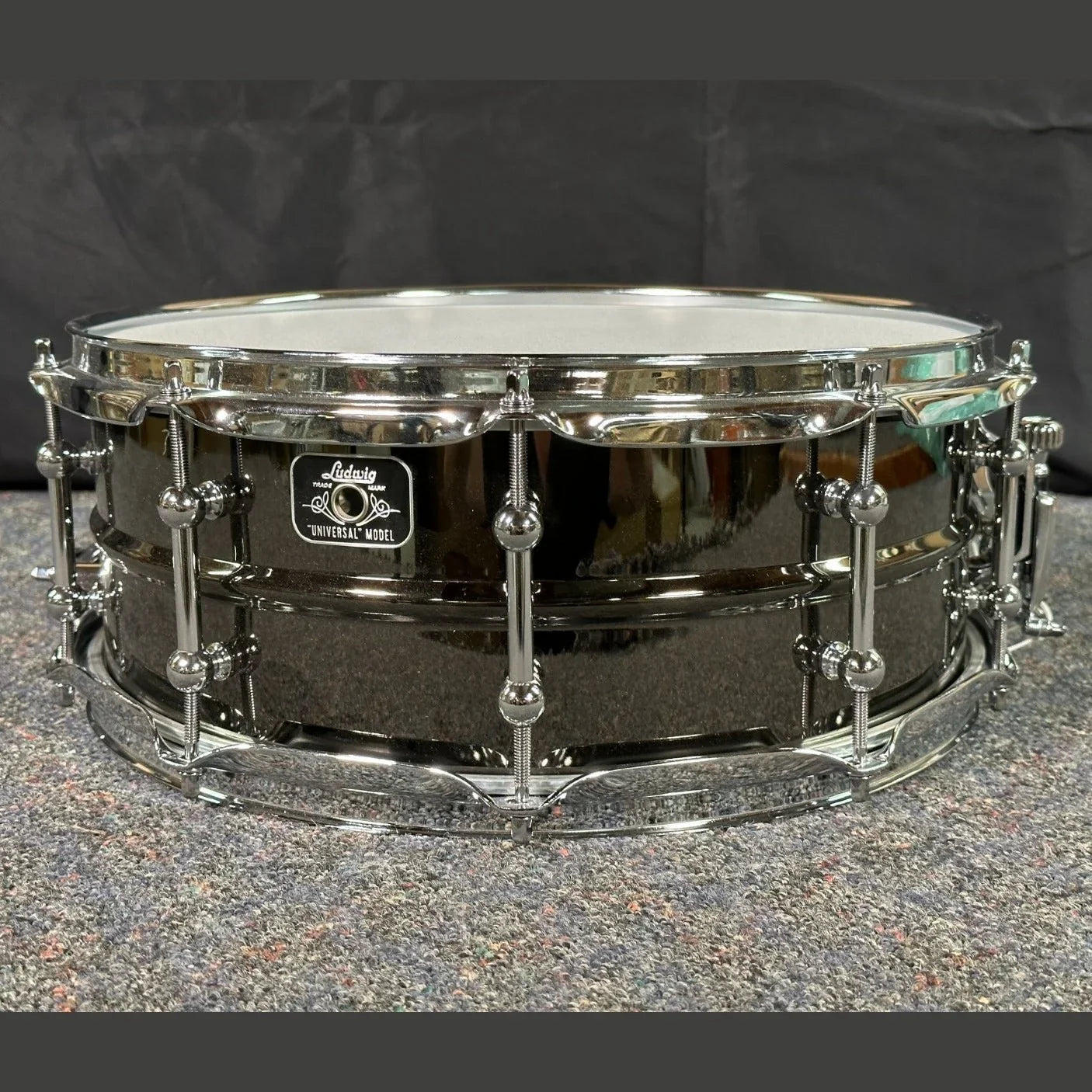 Used Ludwig Universal Brass Snare Drum 14x5.5